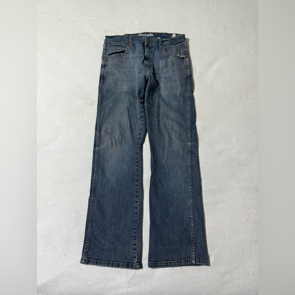 Wrangler Retro Jeans Mens 30x29 Blue Slim Boot‎ Bootcut Mid Rise Dark Wash